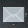Envelopes de papel glassine transparente fosco de alto valor em estoque convite de cartão postal de casamento retrô armazenamento de envelope translúcido