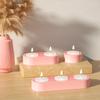 Portavelas cilíndrico poroso molde de silicona diy pegamento de gota de cristal base de vela unida adornos para velas de aromaterapia fabricantes