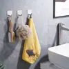 Gancho de aço inoxidável sem perfuração adesivo forte parede da cozinha parede de carga gancho de parede para roupas gancho de metal banheiro