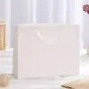 Bolsas de Cartulina Blanca Personalizables de Varios Tipos, Bolsos de Mano, Estampado Metálico Plateado, Bolsas de Empaque Exquisitas, Bolsas para Ropa con Logo de Fabricación Reciente, Gofrado