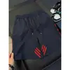 Pantalones Cortos de Baloncesto a Rayas Laterales Estilo Americano para Hombre, Pantalones Deportivos Finos de Seda de Hielo de Secado Rápido para Verano, Pantalones Cortos Casuales de Moda