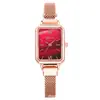 Reloj Cuadrado Simple Estilo Coreano 2021 al por Mayor para Estudiantes Mujeres Chicas Mori Lindo Fresco Reloj de Cuarzo