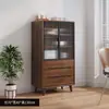 Aparador Moderno Minimalista, Gabinete de Vino para Sala de Estar, Gabinete de Té, Gabinete de Almacenamiento de Cocina, Gabinete de Almacenamiento Integrado Montado en la Pared