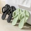 Nuevas chanclas portátiles para pareja de primavera y verano para mujer, para casa, sencillas, de color sólido, para playa, viajes, hotel, venta al por mayor
