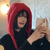 Gorro de lana con cordones para mujer, bonito y dulce gorro de Caperucita Roja, tejido para otoño e invierno, con protección para las orejas, estilo coreano, cálido y combinable con todo.