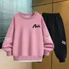 Conjunto de Sudadera Personalizado para Niños Otoño 2026 Nuevo Estilo Ropa Casual de Primavera y Otoño para Niños Conjunto Trendy de Dos Piezas para Niños