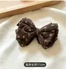 Pinza para el pelo de lazo floral estilo francés para mujer, pasador grande y elegante para peinados semi-recogidos, accesorio para el pelo estilo coreano