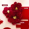 Suministros de boda flores plisadas de boda decoración de boda para sala de estar flores de papel crepé juego de diseño de sala de bodas flor de papel de tirar flor de arte de papel