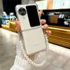 Funda OPPON3flip para teléfono P50Pocket2, funda protectora con cadena VFlip, plegable, transparente