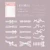 Pacote de Adesivos de Renda PET Estética Renda Branca Lisa Padrão Estilo Europeu Material Decorativo Pacote de Adesivos para Diário Guka