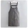 Nuevo delantal simple de bolsillo alto, moderno para uso en la cocina, cocina casera, comedor, babero para adultos con logo personalizado