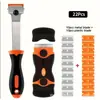 Raspador de Limpeza Multifuncional Raspador de Remoção de Cola Cabeça Dupla Remoção de Cola Raspador Pequeno Ferramenta para Película de Carro Raspador de Descontaminação de Cozinha