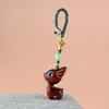 Um Pequeno Pingente de Chaveiro de Sândalo em Formato de Veado com Acabamento de Luxo, Pingente de Celular para Casal, Chaveiro de Carro