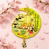 Série Original de Lanternas Luminosas do Panda de Chengdu Ímãs de Geladeira de Metal com Padrão de Panda Estilo Chinês Presente Cultural e Criativo Adesivos Magnéticos