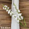 Flores de Casamento Brancas Simulação Flores de Casamento Arranjo de Cena Flores Artificiais Paisagismo Flores de Fileira no Chão Decoração Suave Arte Floral Arranjo de Flores Rosas