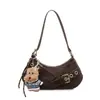 Bolsa de Hombro de Moda Transfronteriza 2026 Estilo Motociclista de Nicho para Mujer, Bolso de Hombro Texturizado de Moda, Bolso de Mano Versátil