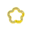 Conector de Anillo de Resorte con Diamantes Doble Cara de Aleación Llavero de Cuentas Simple Accesorios de Ferretería Accesorios de Ferretería Venta al por Mayor