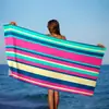 Toalla de Secado Rápido para Vacaciones Chal Esterilla de Playa Toalla de Baño Protección Solar Fabricante Toalla de Playa Microfibra Mayoreo Lado del Mar Absorción de Agua