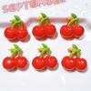 Accesorios de resina mayoreo diy material hecho a mano flor para zapato sombrero pegamento crema papelería adorno para la cabeza parche fruta iridiscente
