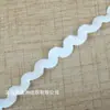 Elástico Ondulado Preto e Branco de 1cm em Estoque com Padrão Ondulado em Forma de S para Lingerie, Roupa Íntima e Acessórios de Vestuário