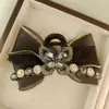 Luxo Leve AB Face Laço Preto Strass Presilha de Agarre Presilha de Tubarão Avançada Presilha Grande para Cabelo Acessórios de Cabelo Elegantes