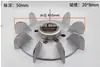 Aspa de Ventilador de Aluminio para Motor 3KW-22KW Motor Aspa de Ventilador de Alta Temperatura Aspa de Ventilador con Núcleo de Hierro Y100Y200Y160 Ventilador de Aluminio