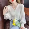 2026 Nuevo Cardigan Abrigo de Gasa Patchwork Cuello en V Estilo Francés Versátil Tallas Grandes Ajuste Delgado Tejidos para Mujeres de Tallas Grandes
