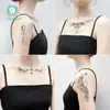 Nuevas pegatinas de tatuaje temporales negras individuales transfronterizas, pegatinas personalizadas para la cara, pegatinas para el brazo, pegatinas para la clavícula, pegatina de tatuaje