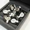 Anel de flor em forma de cruz rotativa de aço inoxidável para homens, aço titânio, fabricante de anéis de casal da Amazon Europeia e Americana
