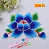 Novos Materiais DIY Acessórios de Performance Vestido Antigo Ópera Tecido Bordado Étnico Flores Acolchoadas 4275# Flores Quentes