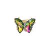 Broche de Mariposa con Piedras Preciosas Coloridas de Alta Gama, Pin de Seguridad de Diamante de Lujo Accesible, Diseño de Nicho, Elegantes Accesorios de Hebilla para Bufanda de Seda para Mujeres