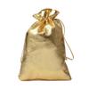 Estoque de Fábrica Atacado Sacos de Tecido Dourado e Prateado para Sacos de Joias Presentes Artesanais Embalagem de Joias Cordão Aba Bolso Calças com Logotipo Imprimível