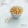 Cuentas Chapadas en Oro de 14K que Conservan el Color, Cuentas de Transferencia, Cuentas Pequeñas de Oro, Superficie Lisa Sólida, Accesorios de Cuentas Hechos a Mano para Joyería DIY, Cuentas Sueltas