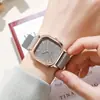 Relógio Quadrado da Moda Feminino Casual com Pulseira de Silicone Relógio de Quartzo para Meninas Relógio Reloj Mujer