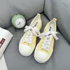 Tênis de lona com forro de fleece em padrão de ondas para mulheres casal Clássico de rua retrô de cano baixo sapatos masculinos sapatos quentes com acolchoamento de algodão