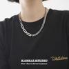 Cadena de suéter de alta calidad para mujer, collar largo de perlas que combina con todo, collar de acero de titanio para mujer, accesorios de nicho que no se decoloran, nuevo
