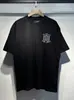 Camiseta de Manga Corta con Estampado de Letras para Graffiti con Pintura de Flujo Modelo Nuevo Transfronterizo Jb Am Cielo Estrellado Logo Clásico para Hombres y Mujeres Parejas Iri