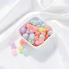 Cuentas de Corazón Rellenas Acrílicas Mate Corazón Mariposa Oso Flor Rosa Cuentas Material para Cadena de Teléfono Móvil Pulsera DIY