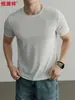Hengyuanxiang Protección Solar 10A Antibacteriana Seda Helada Manga Corta Camiseta para Hombre 2026 Verano Nueva Cuello Redondo Anti-Arrugas Secado Rápido Camiseta para Hombre