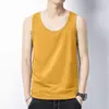 Camiseta Base sin Mangas de Algodón Puro para Hombre, Verano, Delgada, Moderna, Versátil, Venta Directa de Fábrica