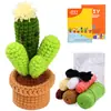 Paquete de Materiales para Crochet de Lana Set Muñeca de Peluche de Tejido Muñeca Tejida Muñeca de Ganchillo Tejido DIY
