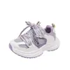 Tênis Dad Shoes Infantil 2026 Primavera Novo Estilo Tênis de Malha com Solado Macio para Meninas, Tênis de Corrida Estiloso e Versátil para Meninos