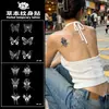 Adesivos de Tatuagem Populares de Suco Herbal Borboleta Fresca, Estilo Moderno à Prova d'Água de Longa Duração para Meninas, Tatuagens Sexy para Braços e Pernas