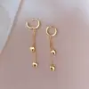 Pendientes de cadena de eslabones con borla en forma de corazón para mujer, diseño único, modernos y sencillos, dulces accesorios para la oreja estilo Instagram