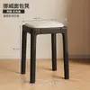 Taburete de Madera Maciza para Uso Doméstico, Silla Apilable para Mesa de Comedor, Banco Tapizado, Taburete Cuadrado Pequeño Moderno Simple para Sala de Estar, Taburete Alto de Madera