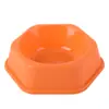 En stock al por mayor nuevo hexagonal de plástico para mascotas perro gato universal comedero cuenco para gato cuenco para agua anti-golpes