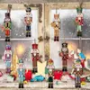 Cascanueces de Navidad Decoraciones de Navidad Adornos de Madera Artesanías de Madera Decoraciones para Fiestas Navideñas Adornos Colgantes