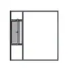 Exportado para a África, janelas de alumínio com corte térmico personalizadas para decoração de casa, janelas à prova de som e anti-roubo, janelas integradas para vedação de varandas e telas mosquiteiras