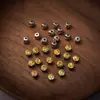 6mm Satélite Colorido Laser K9 Vidro Garra Pequena Redondo Proteína Cristal Iridescente Costurado à Mão Strass para Decoração de Roupas DIY