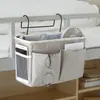 Cesta colgante para dormitorio litera superior bolsa colgante de mesita de noche dormitorio estudiantil detrás de la puerta almacenamiento de mesita de noche dormitorio organizador de cama bolsa de almacenamiento